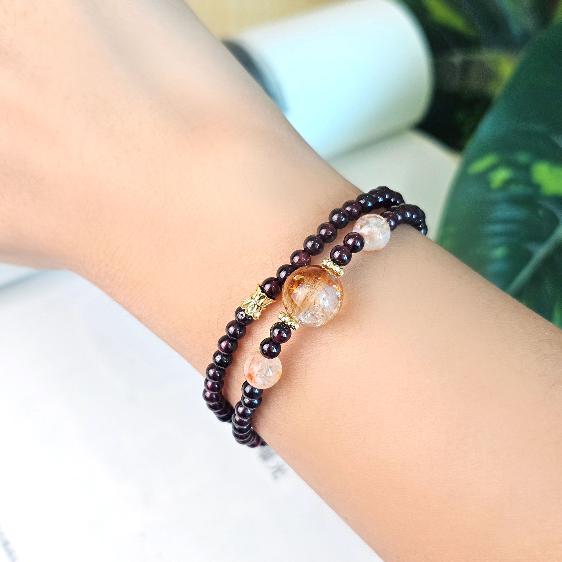 22 Apr- Garnet Rosary Bracelet