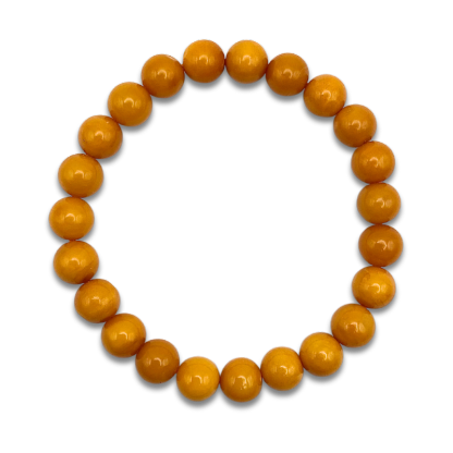 Aged Beeswax Amber Bracelet
