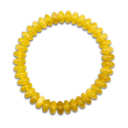 Beeswax Amber Stacked Bead Bracelet