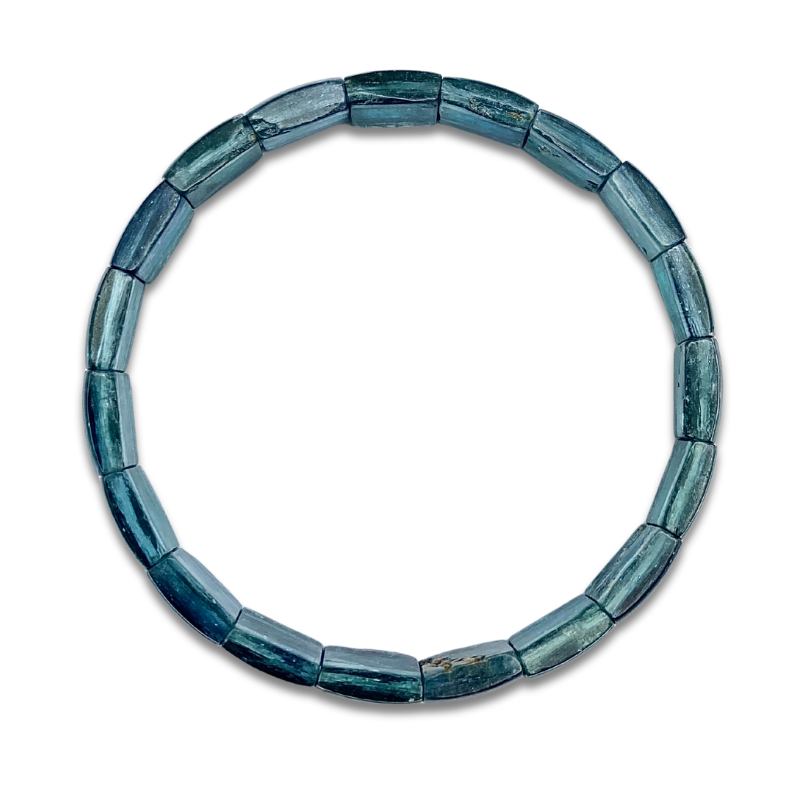 High Grade Green Kyanite Flat Bracelet