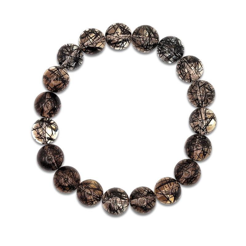 Superior Black Rutilated Bracelet