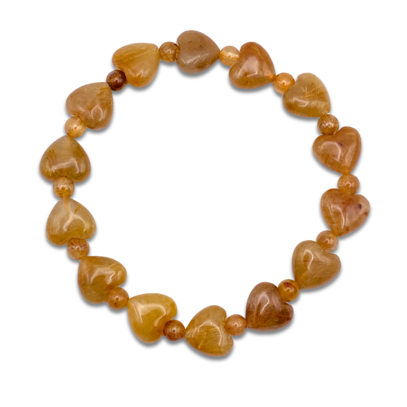 Venus Rutile Heart Shape Bracelet