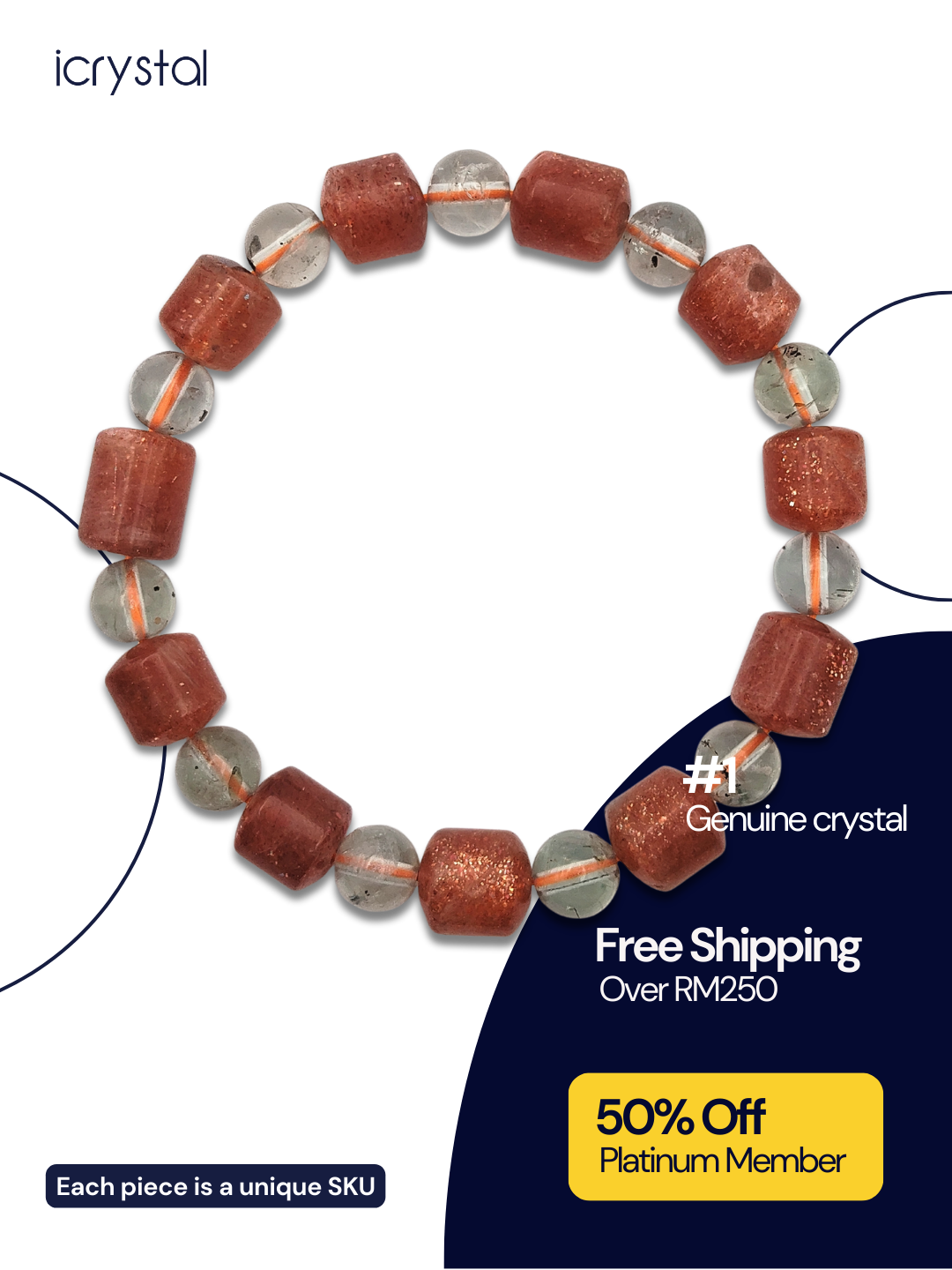Golden Sunstone Barrel Bracelet