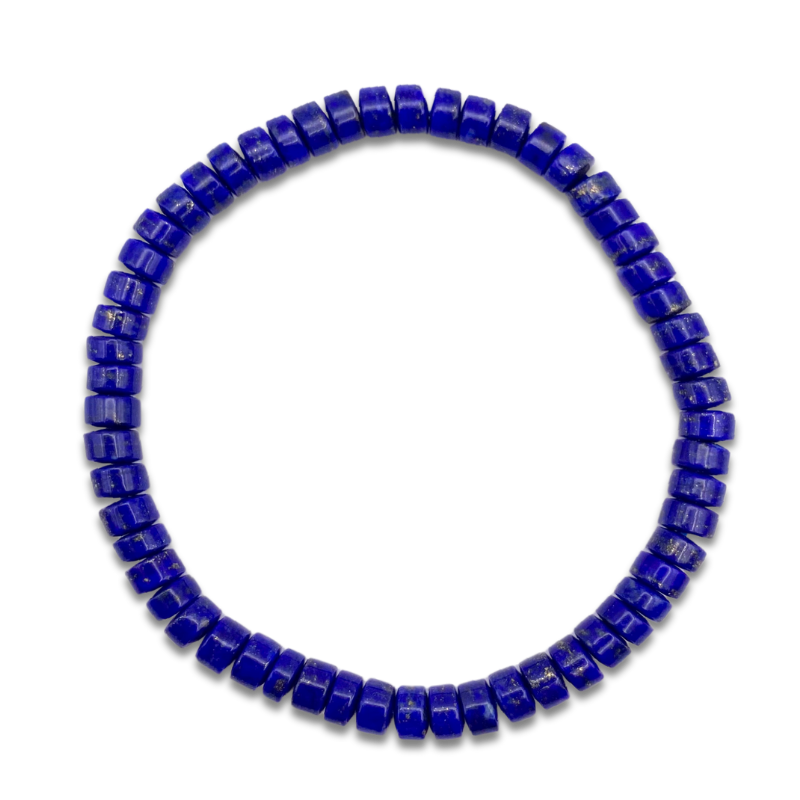 High Grade Lapis Lazuli Stacked Bead Bracelet