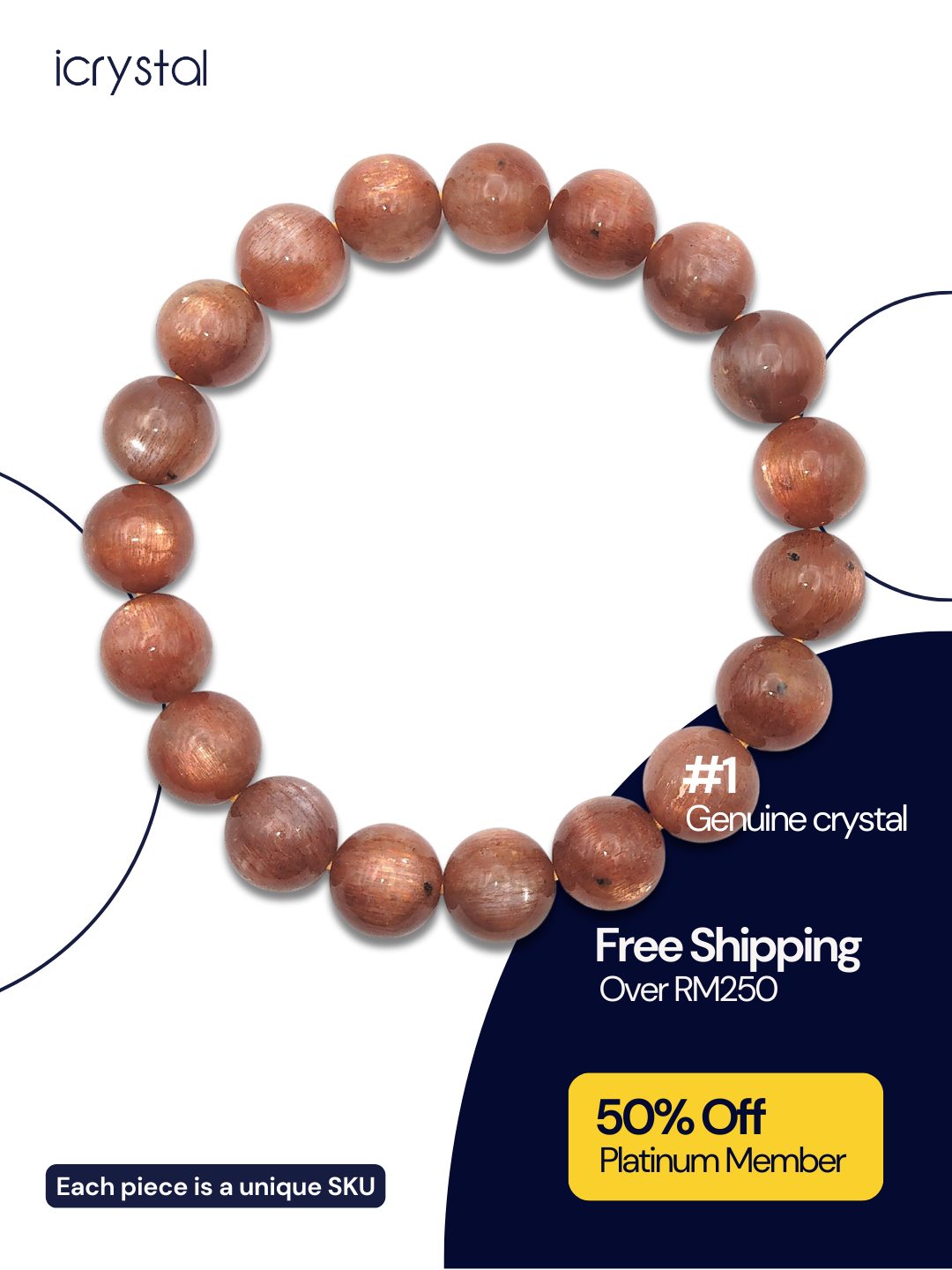 Black Sunstone Bracelet