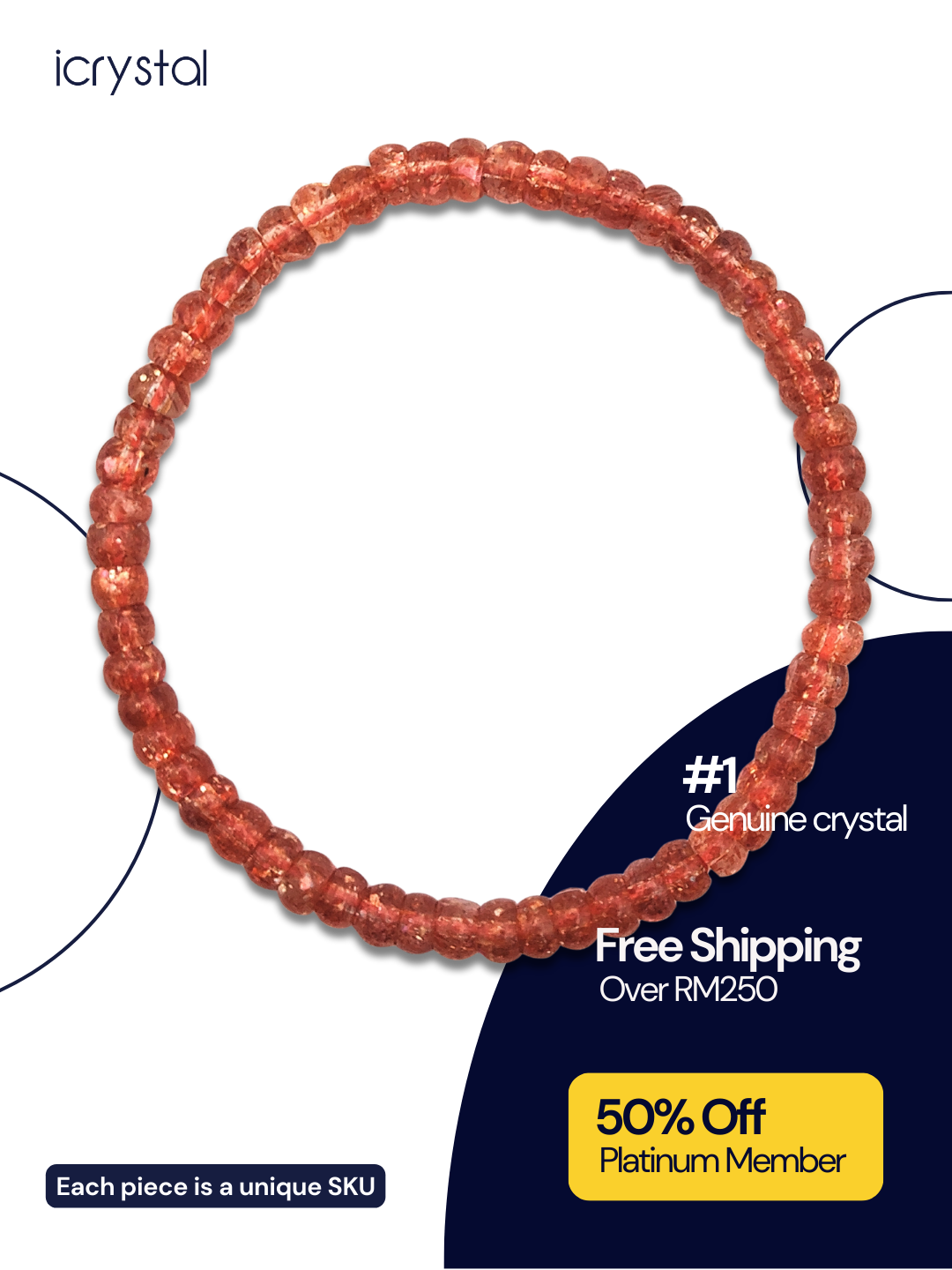 High Grade Golden Sunstone Stacked Bracelet