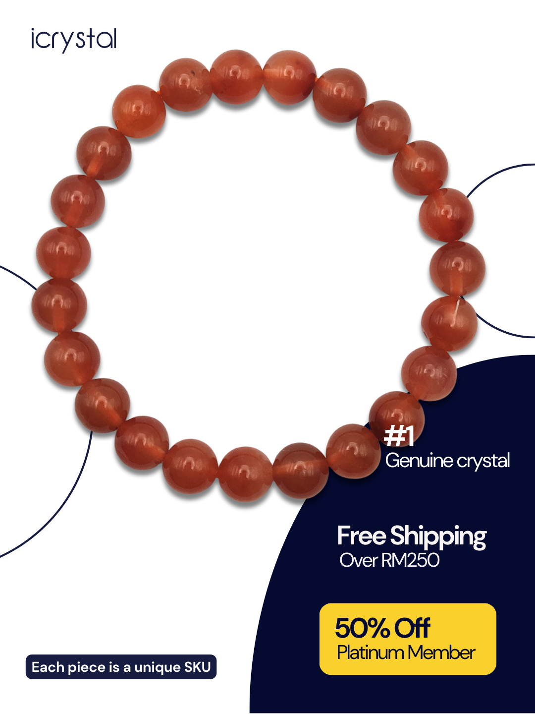 Red Rabbit Rutilated Bracelet