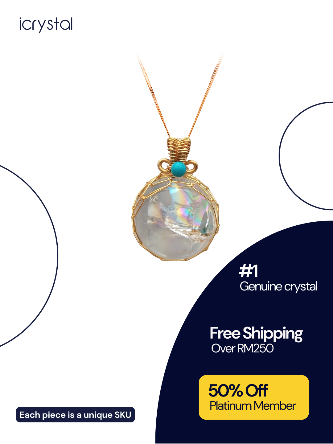 White Azeztulite Pendant