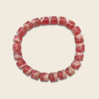 Rhodochrosite Barrel Shape Bracelet