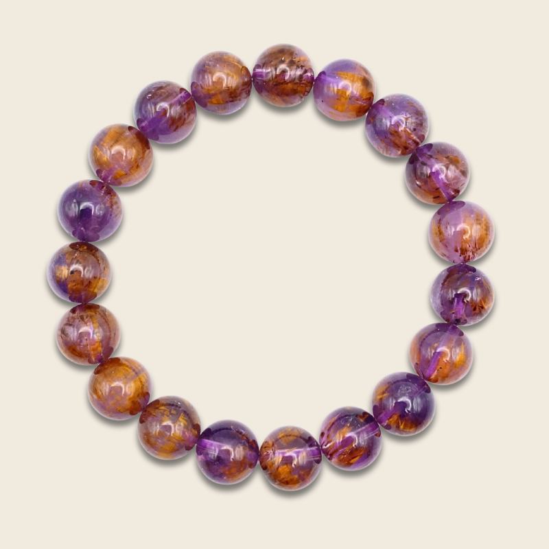 Superior Amethyst Rutile Bracelet