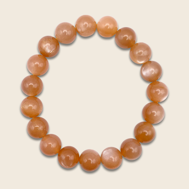 High Grade Orange Moonstone Bracelet