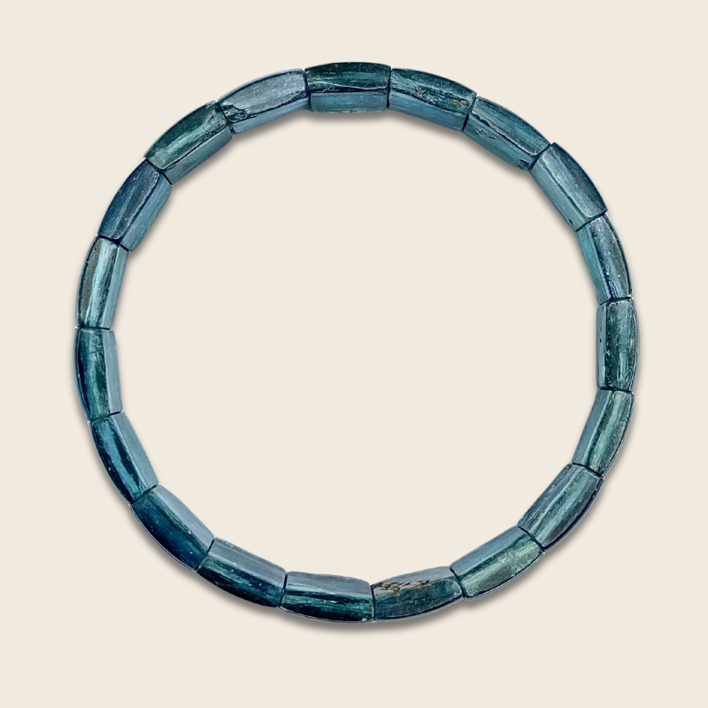 High Grade Green Kyanite Flat Bracelet