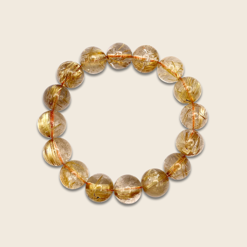 Superior Golden Rutilated Bracelet
