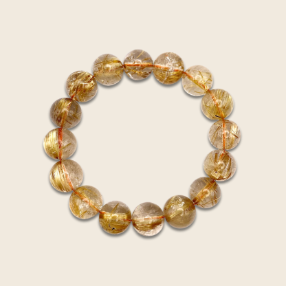 Superior Golden Rutilated Bracelet