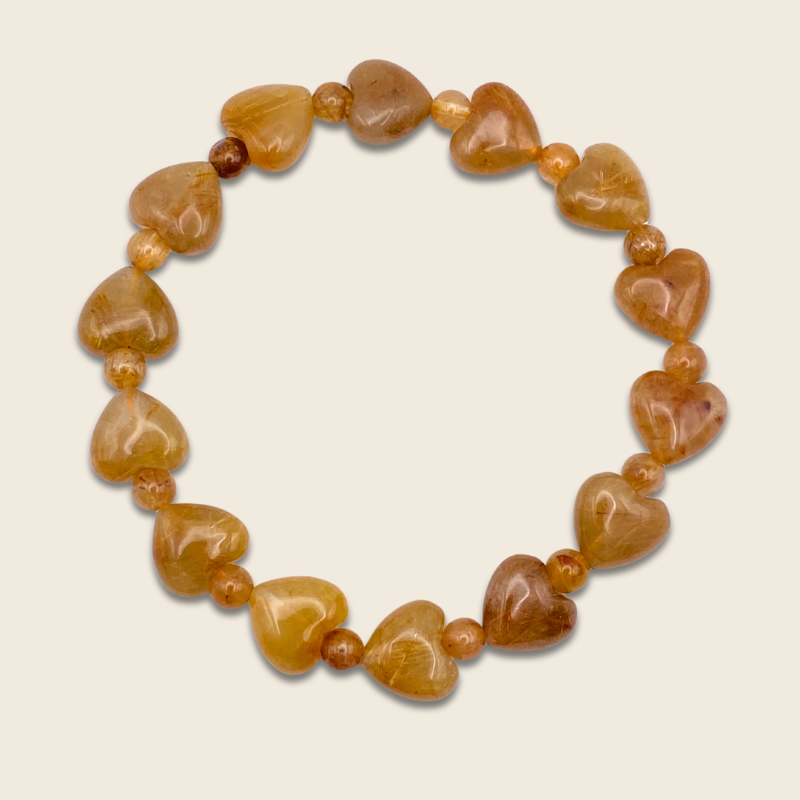 Venus Rutile Heart Shape Bracelet