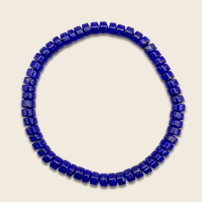 High Grade Lapis Lazuli Stacked Bead Bracelet
