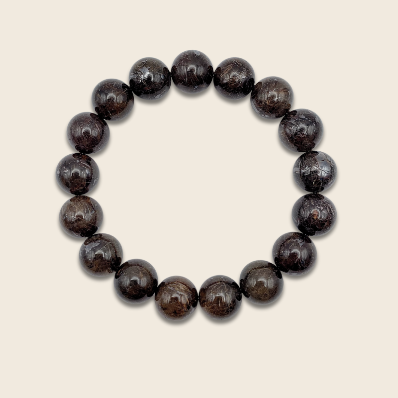 Black Copper Rutilated Bracelet