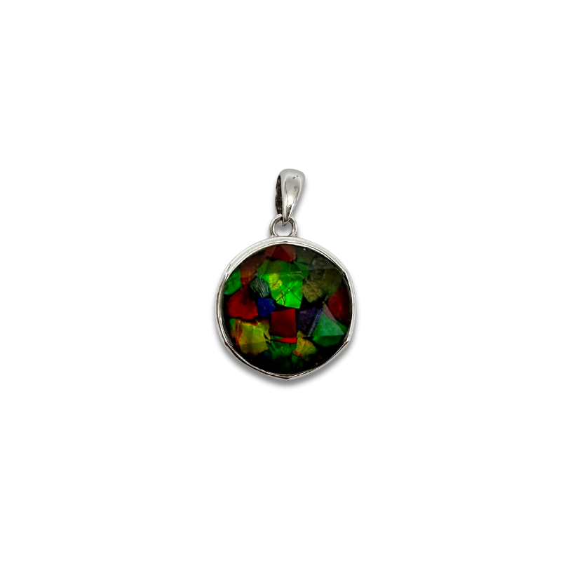 Canada Ammolite Stitching Pendant