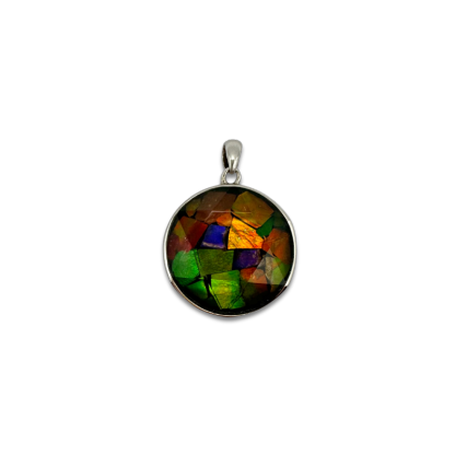 Canada Ammolite Stitching Pendant