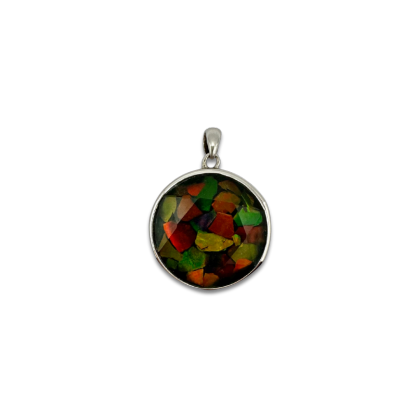 Canada Ammolite Stitching Pendant