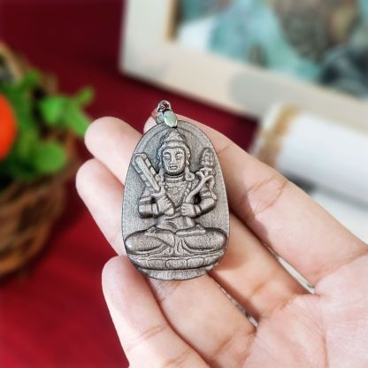 Silver Obsidian Zodiac Patronus Pendant