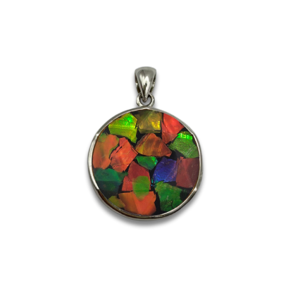 Canada Ammolite Stitching Pendant