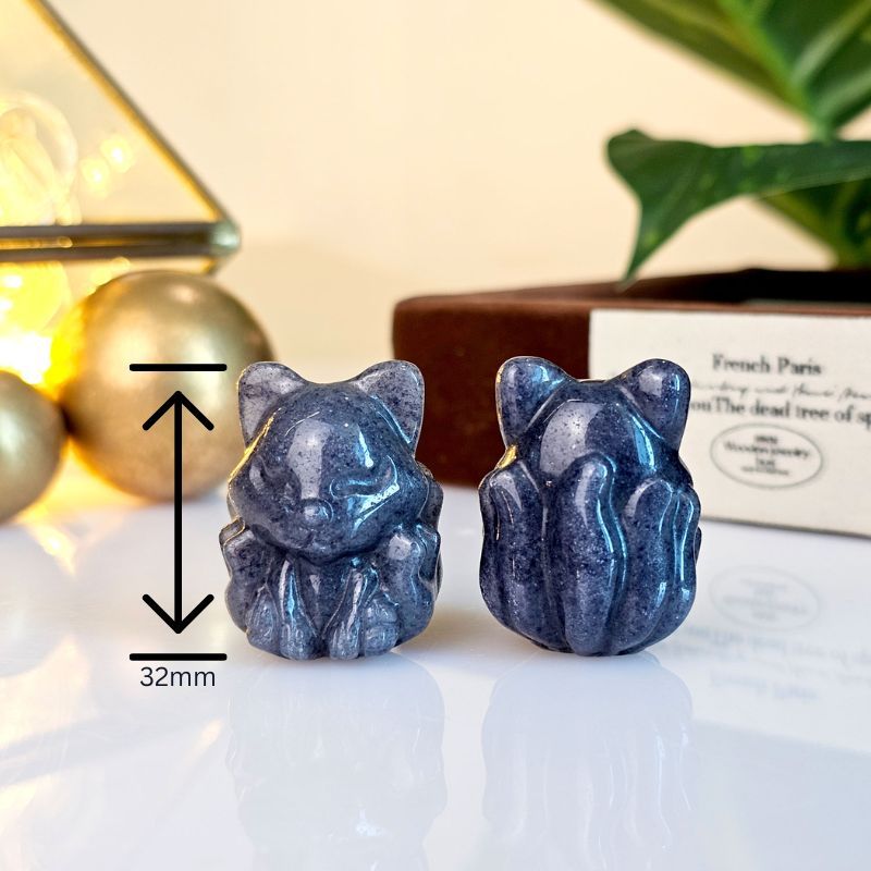 12 Mar - Blue Aventurine Nine Tail Fox