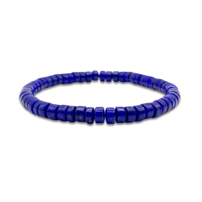 High Grade Lapis Lazuli Stacked Bead Bracelet