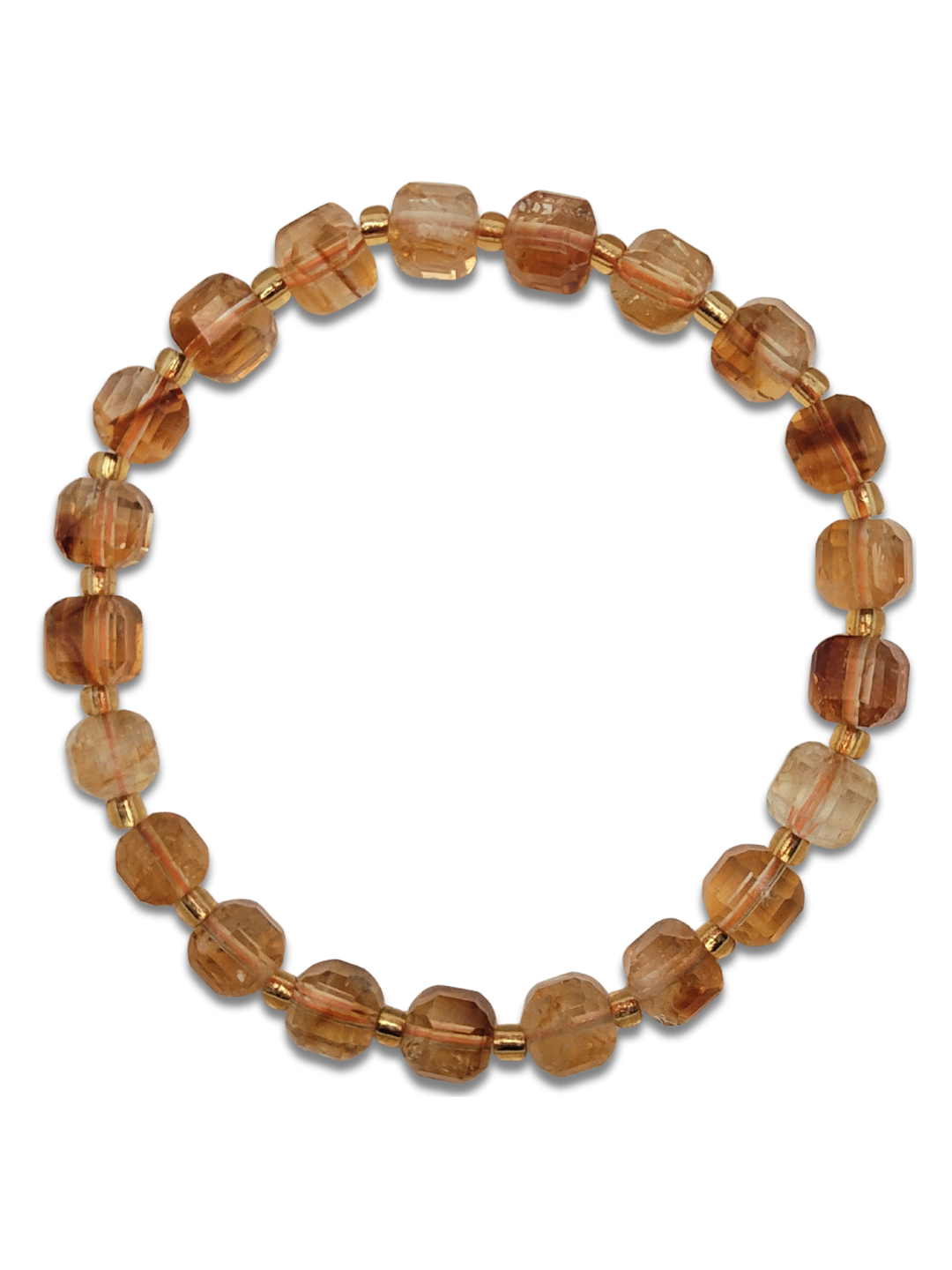 Citrine Cube Bracelet