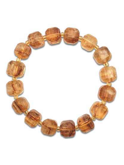 CItrine Cube Bracelet