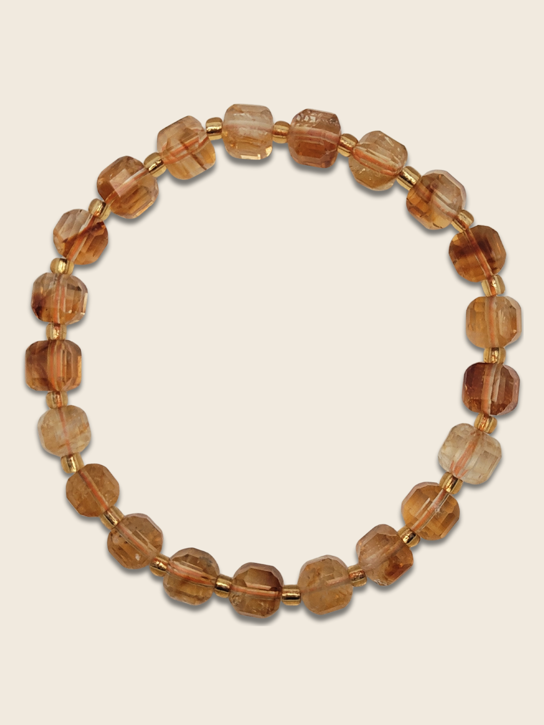 Citrine Cube Bracelet