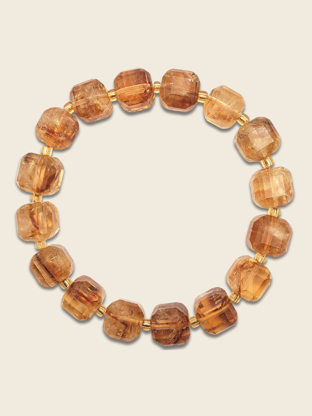 CItrine Cube Bracelet