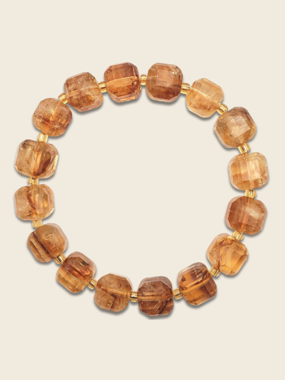 CItrine Cube Bracelet