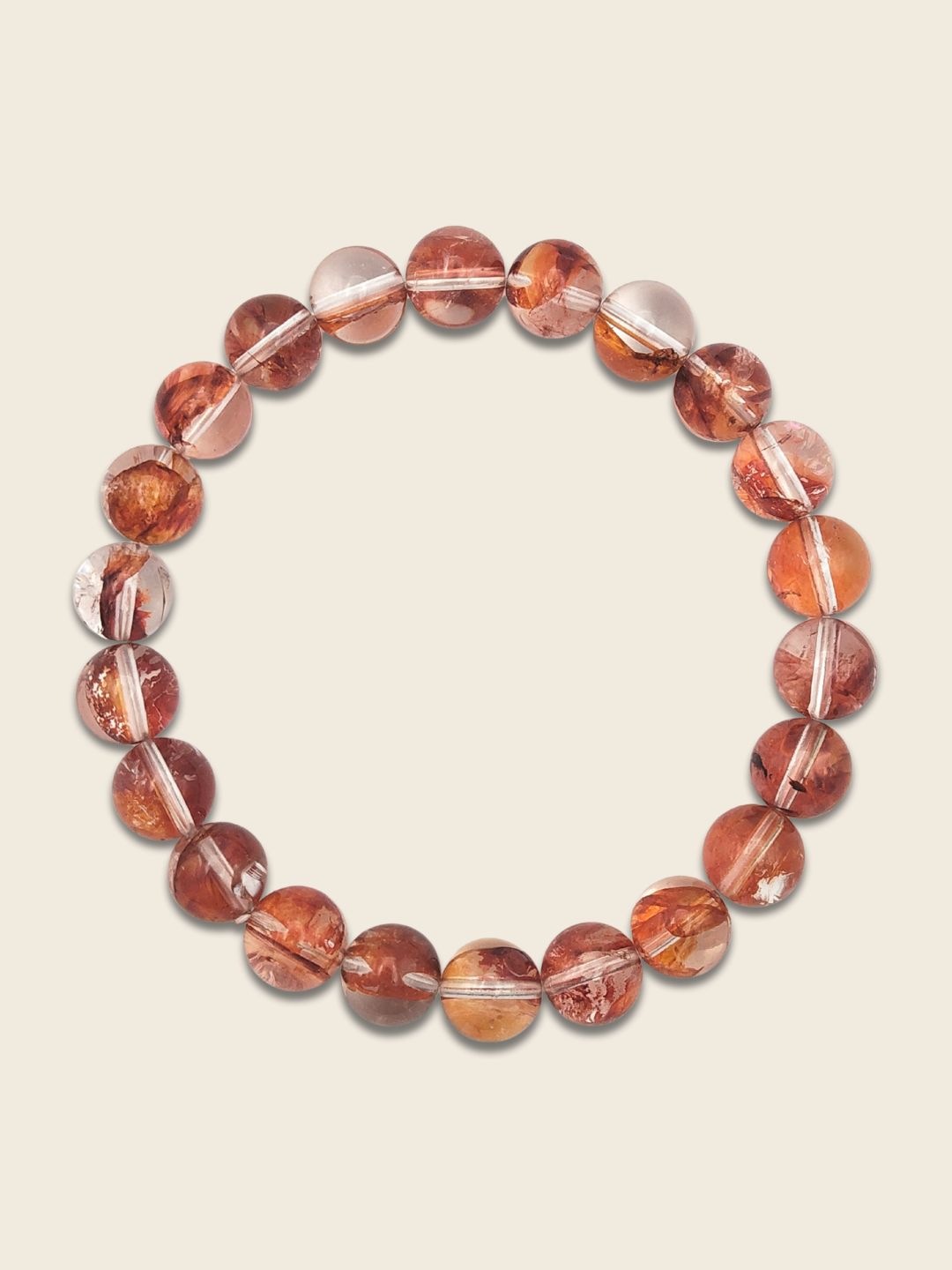 High Grade Brazil Red Hematoid Bracelet