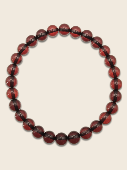Burmese Blood Amber Bracelet