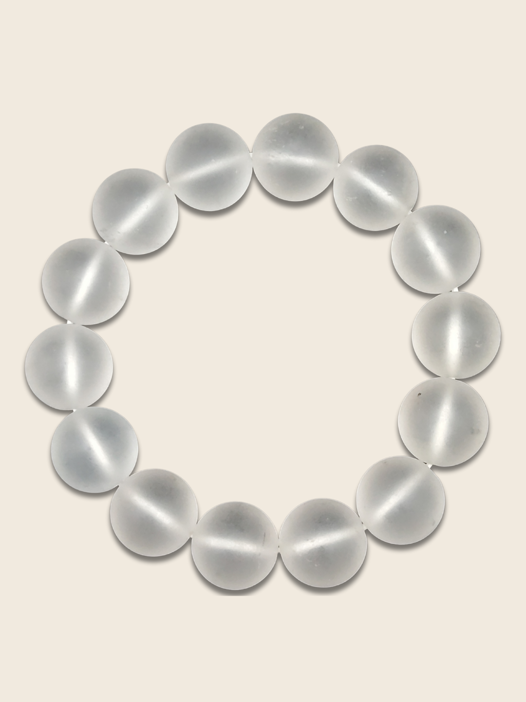 Clear Quartz Frosted Bracelet