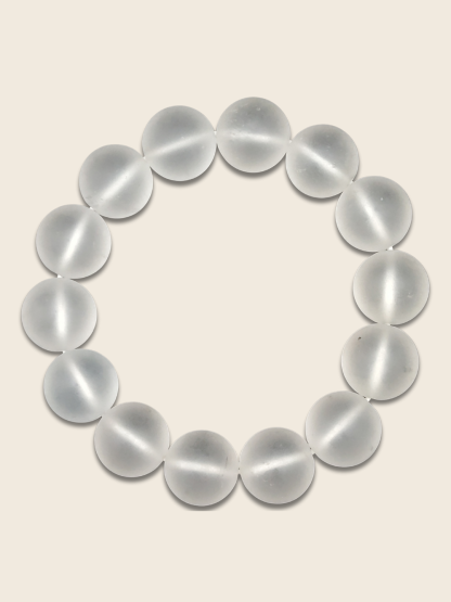 Clear Quartz Frosted Bracelet