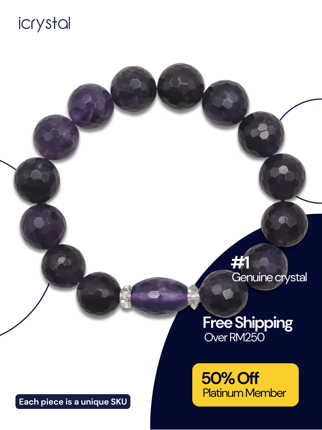 Amethyst Cutting DIY Bracelet