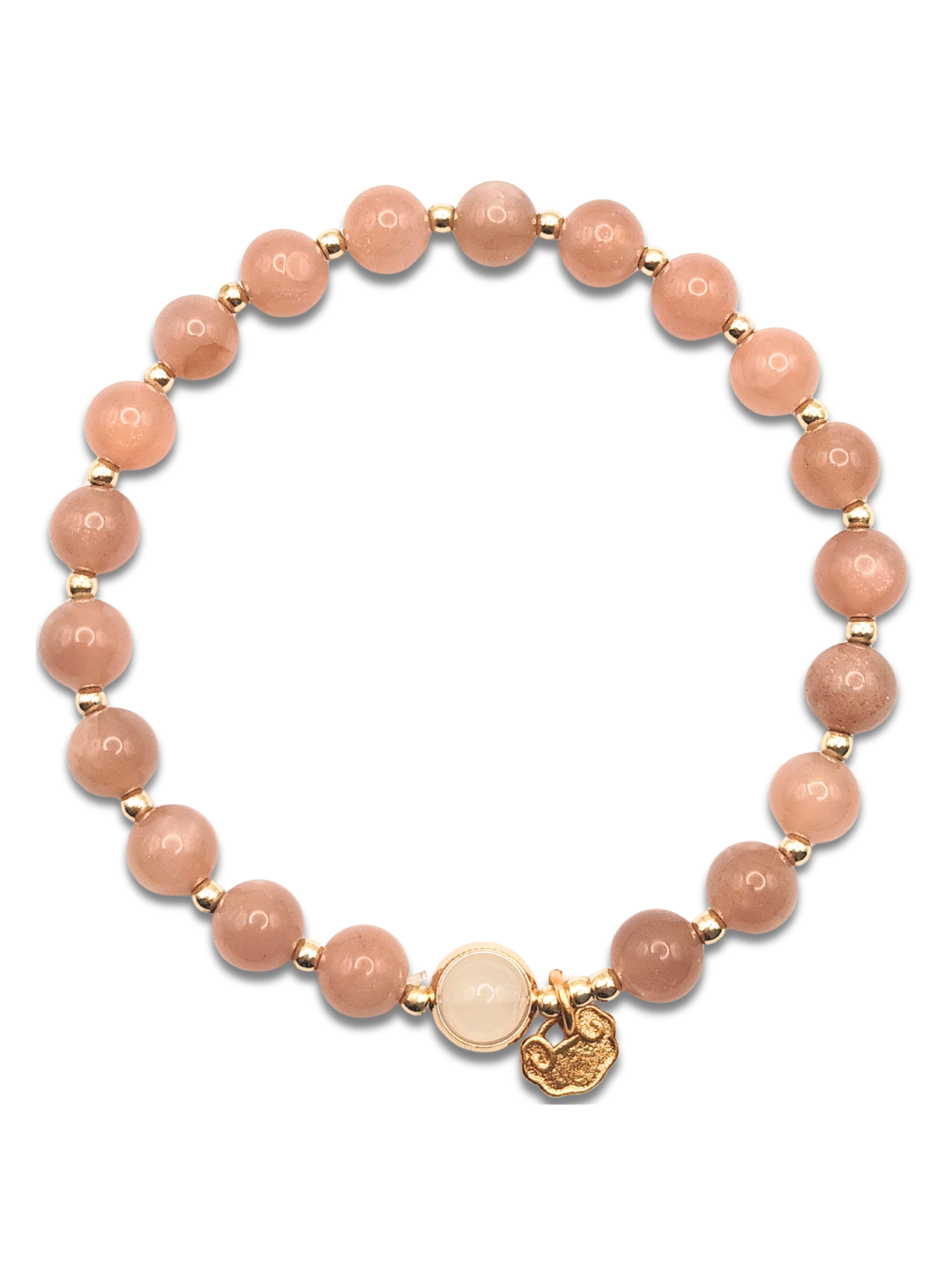 Sunstone with Lock Design Bracelet