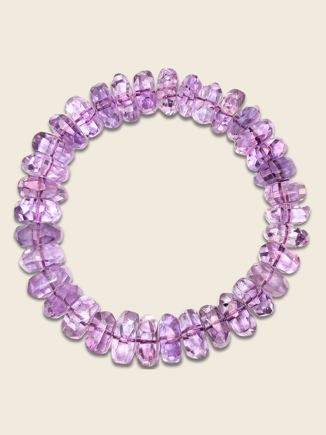 High Grade Bolvia Amethyst Wheel Shape Cuttting Braceet