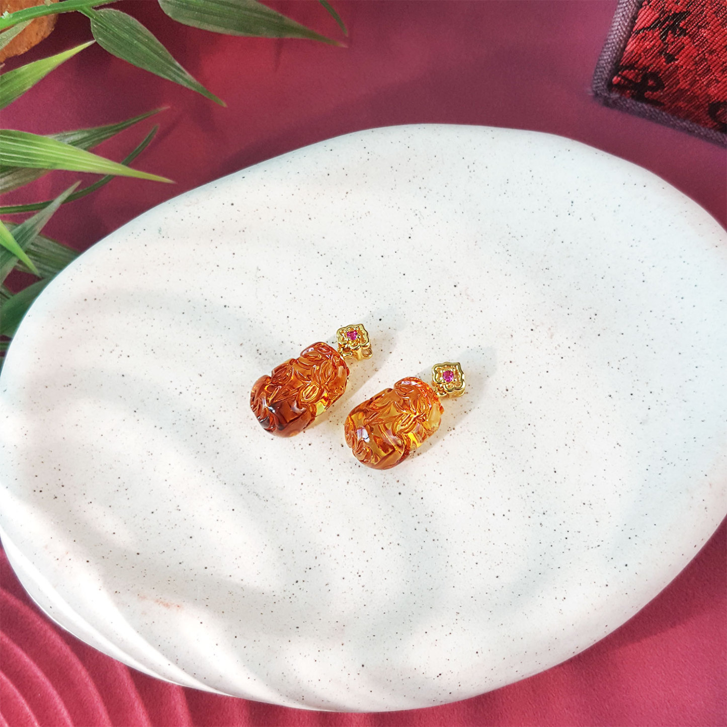 21 July - Piebald Amber Pixiu Pendant