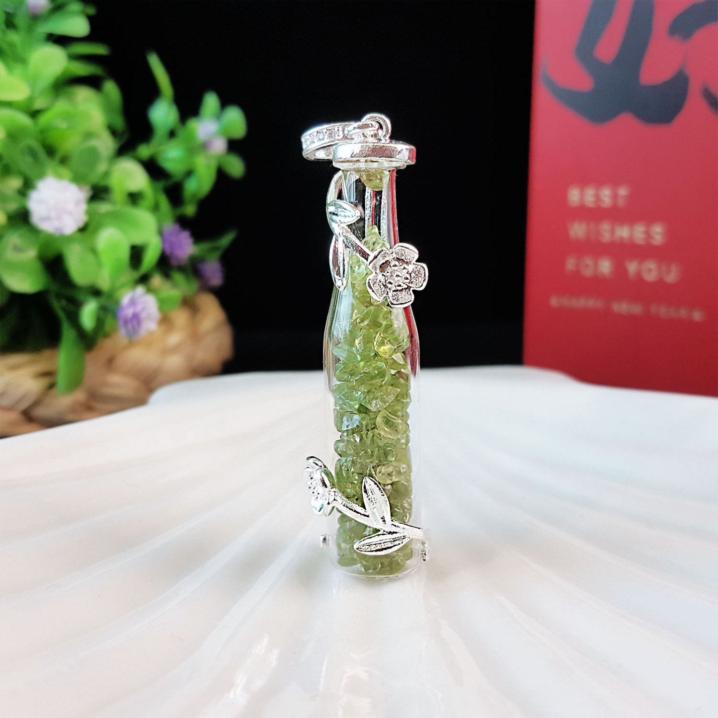 24 July - Peridot Wishing Pendant