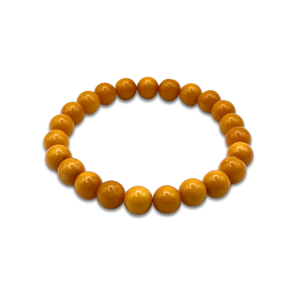 Aged Beeswax Amber Bracelet