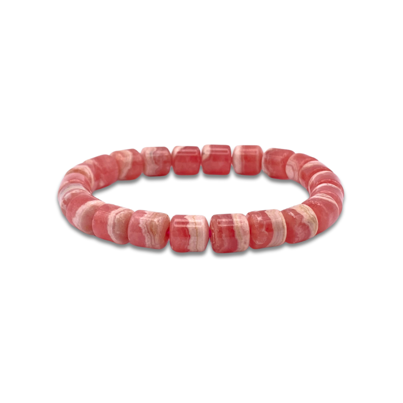 Rhodochrosite Barrel Shape Bracelet