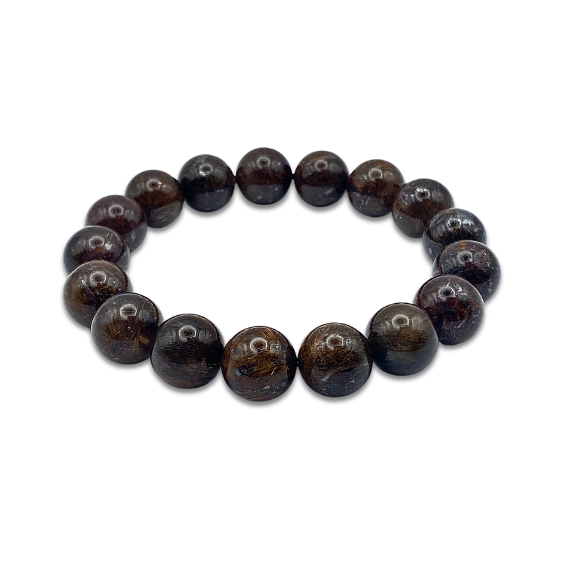 Black Copper Rutilated Bracelet
