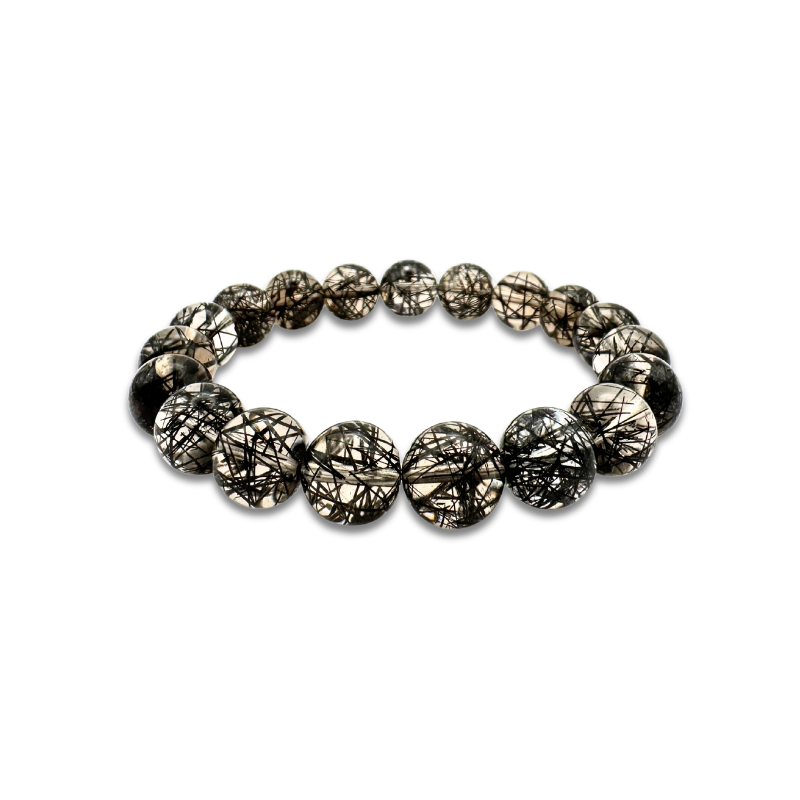 Superior Black Rutilated Bracelet
