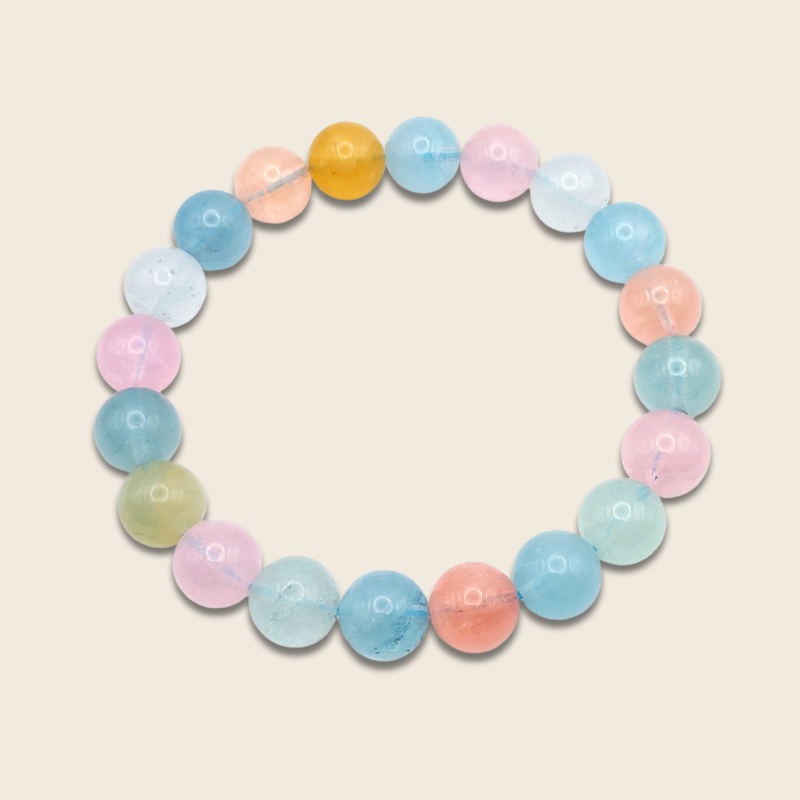 Iced Grade Morganite Bracelet