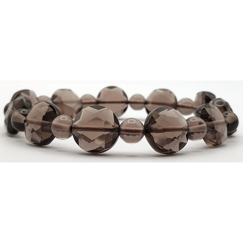 Iced Obsidian David Star Bracelet