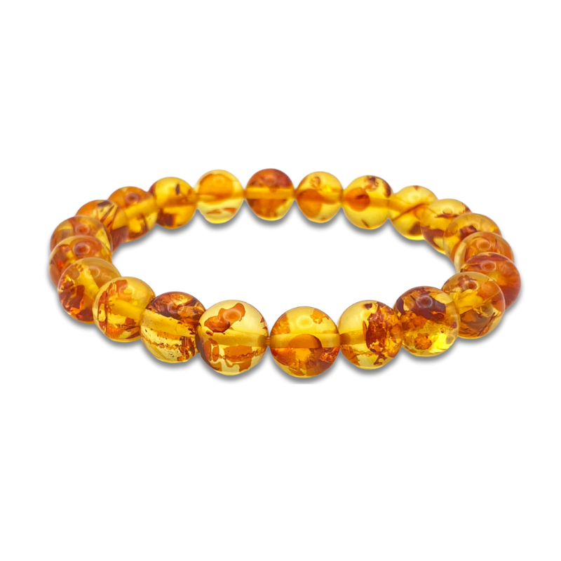 Piebald Amber Bracelet