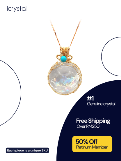 White Azeztulite Pendant